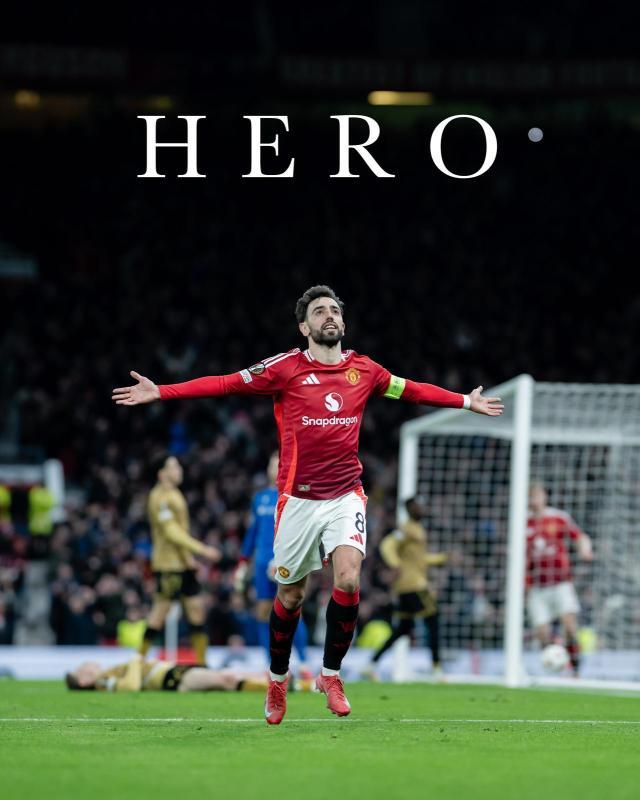 【数说】B费欧联称王！阿莫林任内曼联最佳一战？